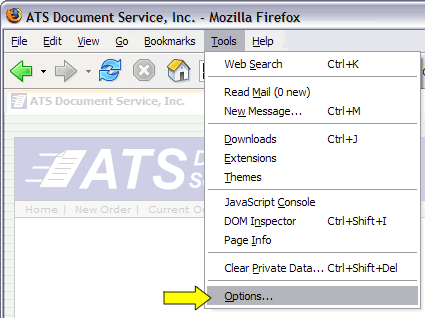 Click Tools, Options... Click Tools, Options...